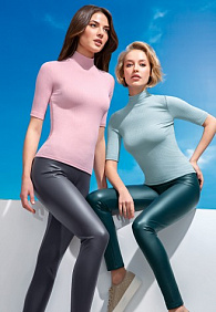 Легинсы из экокожи