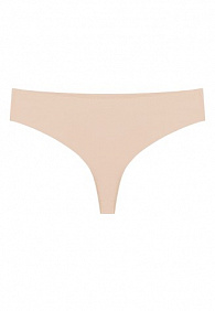 Бесшовные трусы танга, цвет бежевый