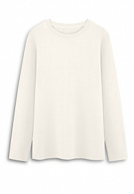 Женская футболка-лонгслив, цвет молочный