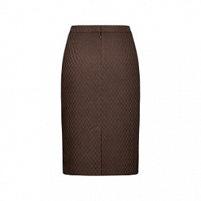 Юбка из жаккарда, цвет «темное какао»