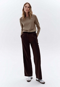 Женская футболка-лонгслив, цвет мокко