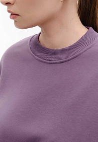 Свитшот из футера, цвет дымчато-пурпурный