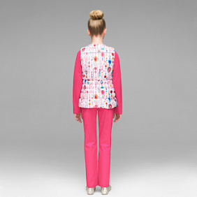 Жилет утепленный для девочки, цвет розовый