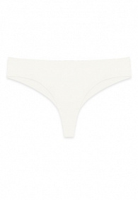 Бесшовные трусы танга, цвет слоновая кость
