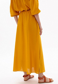 Юбка макси, цвет шафран