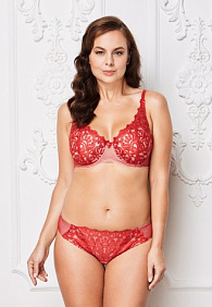 Бюстгальтер с плотной чашкой «Эрмитаж» красный