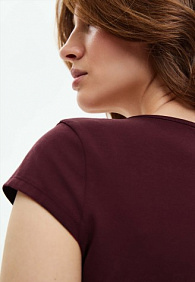 Топ, цвет бордовый