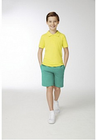 Трикотажное поло «Пике» для мальчика, цвет лимонный