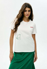 Женская футболка с принтом «Бабочка»