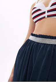 Юбка с запахом, цвет синий