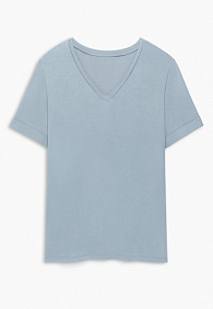 Женская футболка, цвет голубой