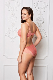 Бюстгальтер балконет «Дантель» розовый