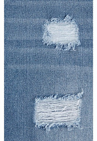 Джинсовые шорты с потертостями, цвет голубой