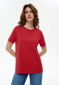 Женская футболка, цвет красный