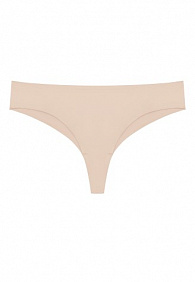 Бесшовные трусы танга, цвет бежевый