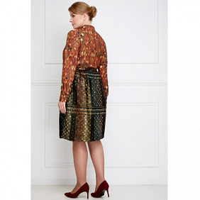 Юбка для женщины, цвет золотой