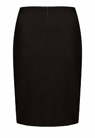 Юбка с разрезом, цвет чёрный