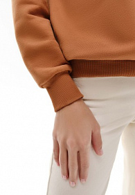 Свитшот из футера, цвет кэмел