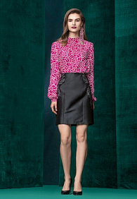 Юбка из жаккарда, цвет черный