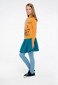 Трикотажная юбка для девочки, цвет «темная лазурь»