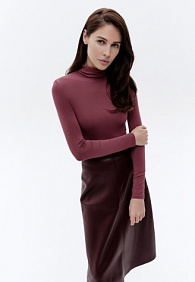 Водолазка, цвет брусничный