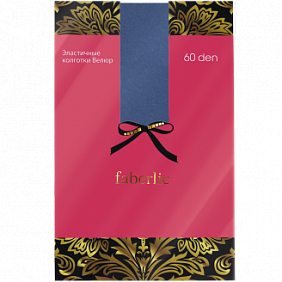 Колготки, 60 den, синий меланж