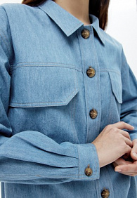 Рубашка, цвет светло-голубой