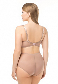 Бюстгальтер на косточках «Орсэ», бежево-серый
