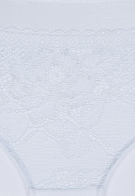 Трусы-слипы с завышенной талией Mia белые