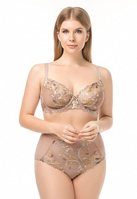 Бюстгальтер на косточках «Орсэ», бежево-серый