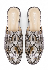 Туфли Mule серые