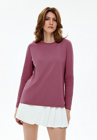 Женская футболка-лонгслив, цвет ягодный