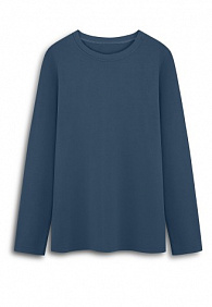 Женская футболка-лонгслив, цвет морской синий