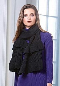 Палантин, цвет чёрный