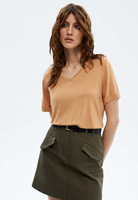 Женская футболка, цвет песочный