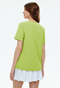 Женская футболка, цвет салатовый