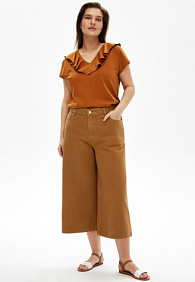 Кюлоты, цвет горчичный