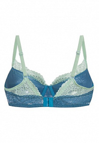 Бюстгальтер на косточках «Дантель» изумрудный