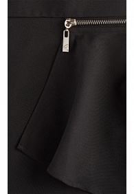 Юбка со съёмной баской, цвет чёрный