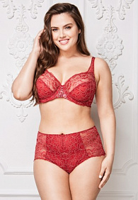Бюстгальтер на косточках «Ивэт» красный