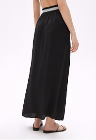 Юбка с запахом, цвет чёрный