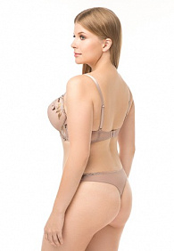 Бюстгальтер пуш-ап «Орсэ», бежево-серый