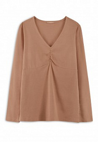 Футболка с длинными рукавами, цвет бежевый