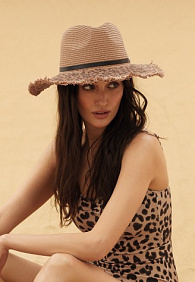 Шляпа соломенная, цвет бежевый