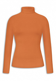 Женская водолазка, цвет абрикосовый