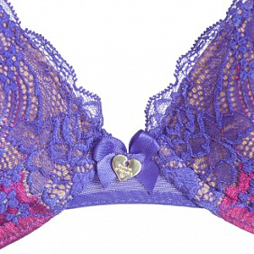 Бюстгальтер пуш-ап «Карнавал», цвет розово-фиолетовый