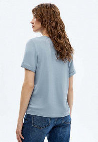 Женская футболка, цвет голубой