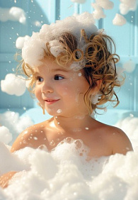 Детская пена для ванн, меняющая цвет, Umooo 3+