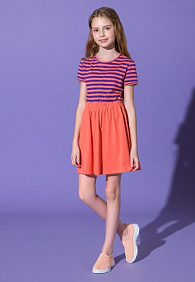 Юбка для девочки, цвет коралловый