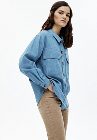 Рубашка, цвет светло-голубой